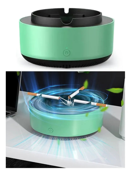 Cenicero Purificador De Aire Automático Filtra Humo Y Olor